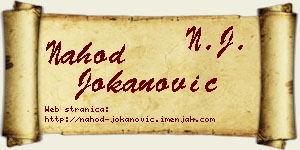 Nahod Jokanović vizit kartica